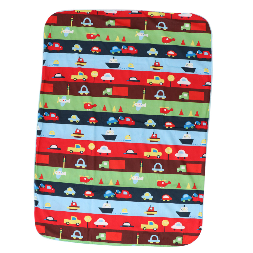 Unisex Double-Layer Coral Velvet Baby Cradle Crib Blanket Car and boat