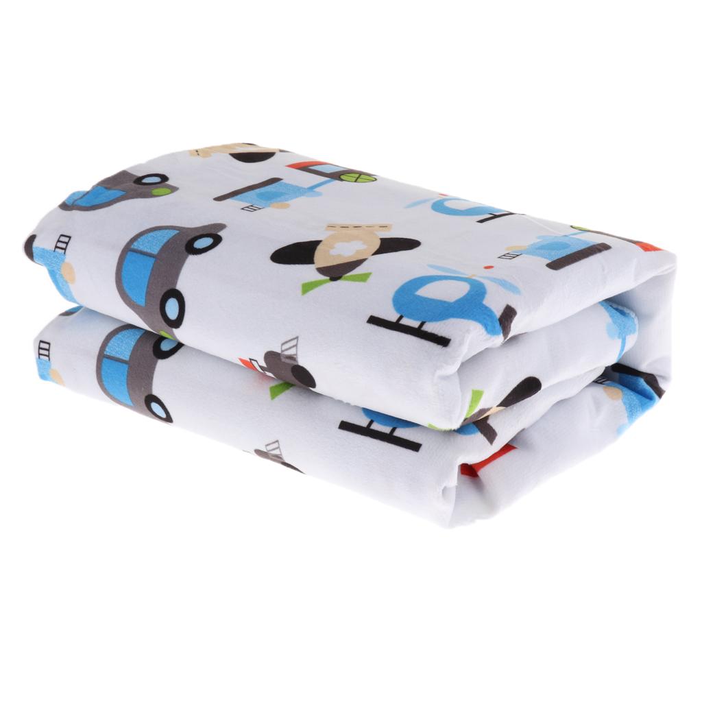 Unisex Double-Layer Coral Velvet Baby Cradle Crib Blanket Car plane