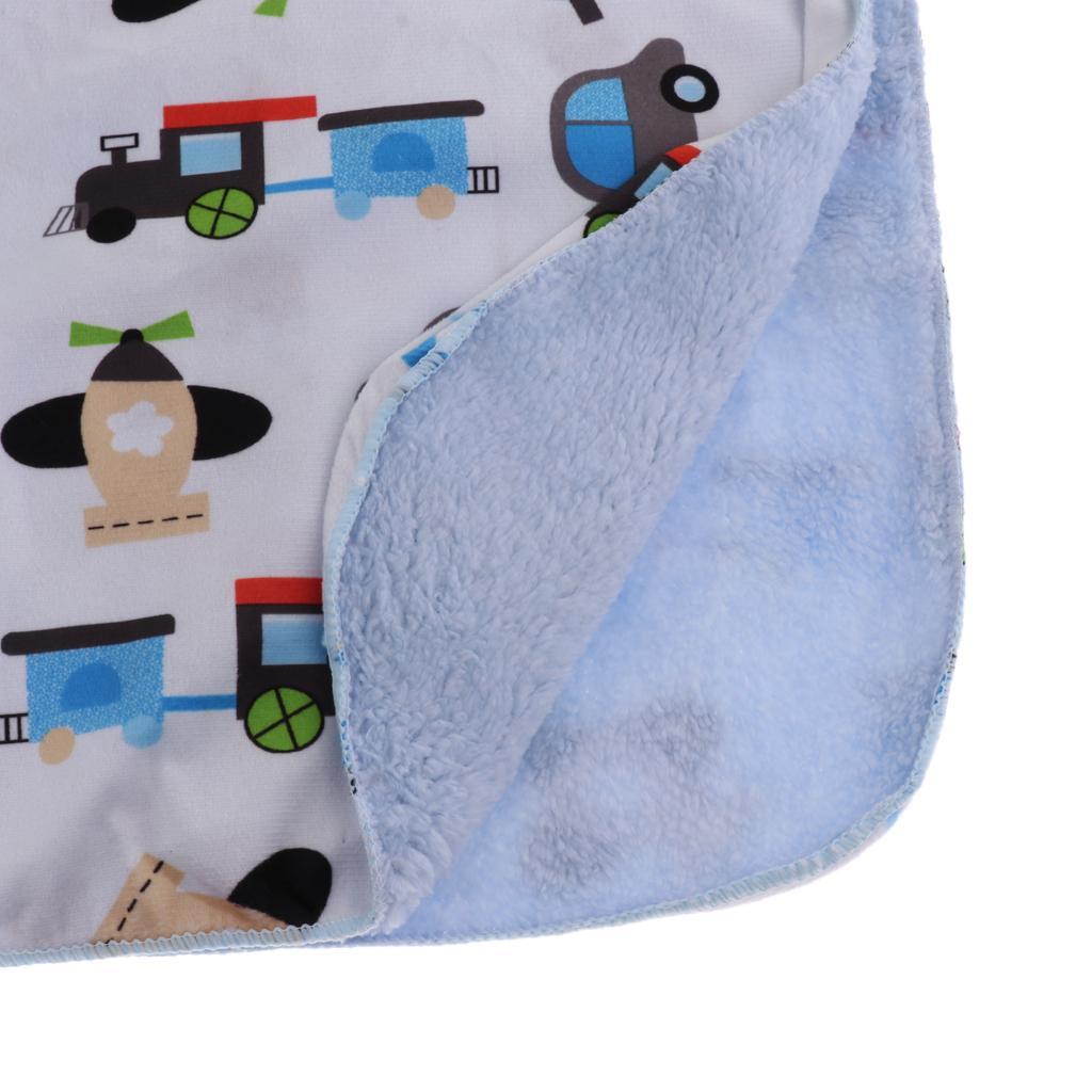 Unisex Double-Layer Coral Velvet Baby Cradle Crib Blanket Car plane