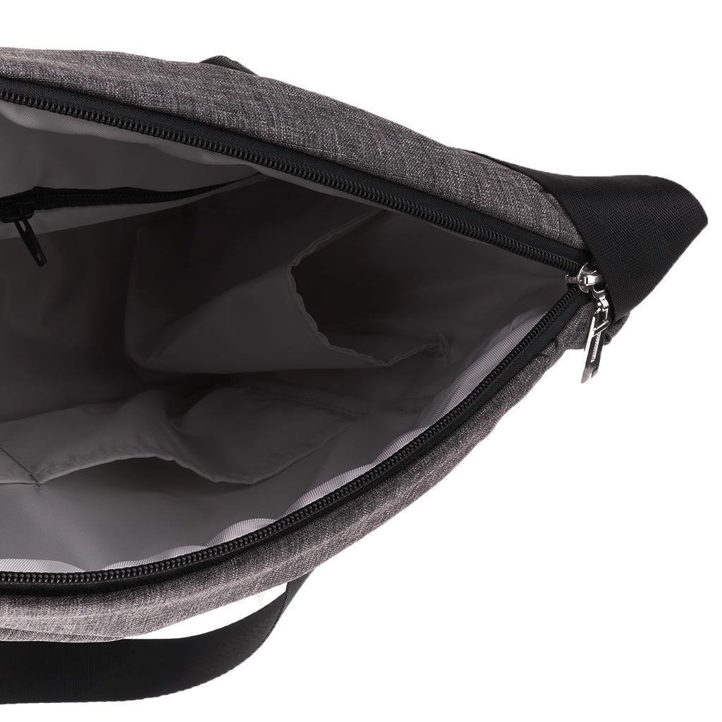 Multi-use Baby Carriage Bag Bottle Diaper Storage Mummy Bag Gray