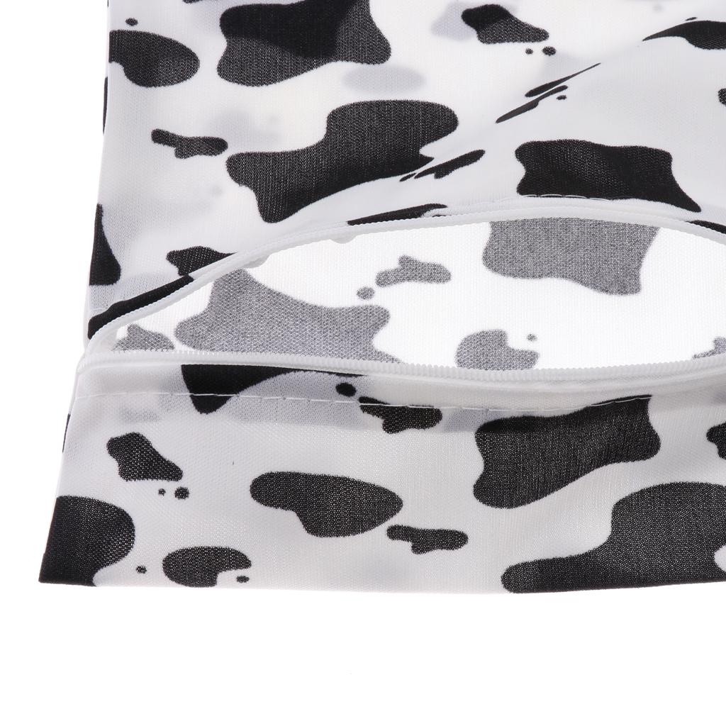 Baby Waterproof Reusable Zip Pouch Wet Dry Bag Cloth Diaper Nappy Cow