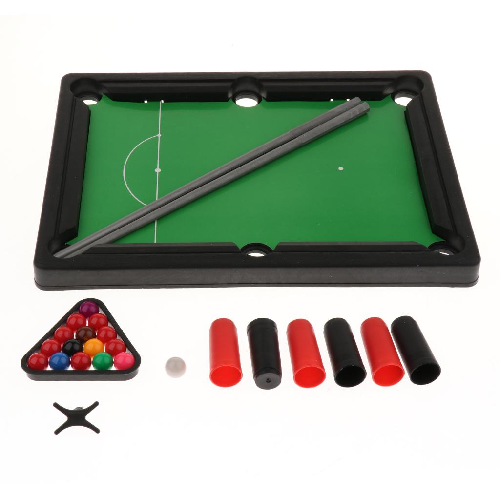 Portable Mini Billiard Ball Tabletop Pool Desktop Game Set Children Toy Gift