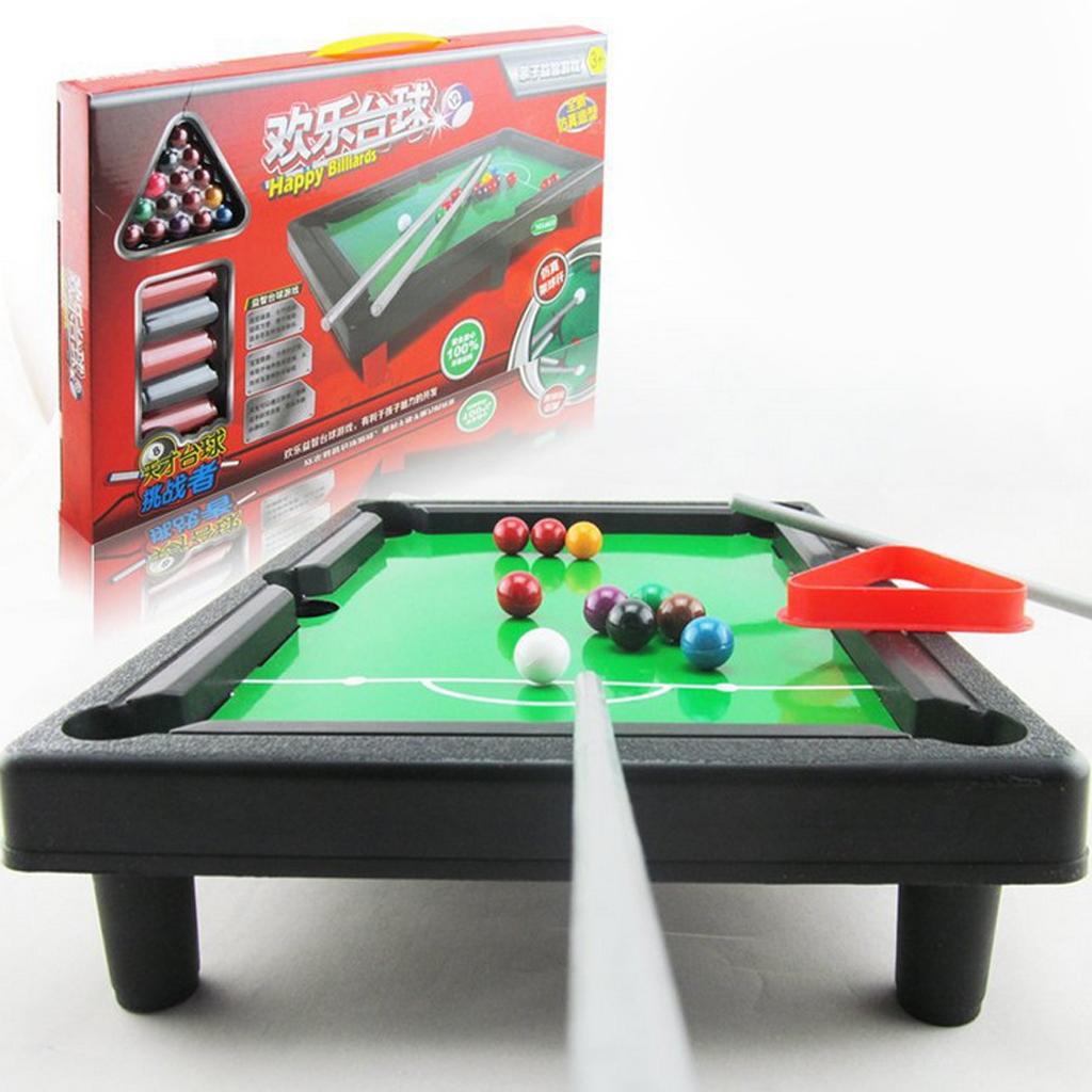 Portable Mini Billiard Ball Tabletop Pool Desktop Game Set Children Toy Gift