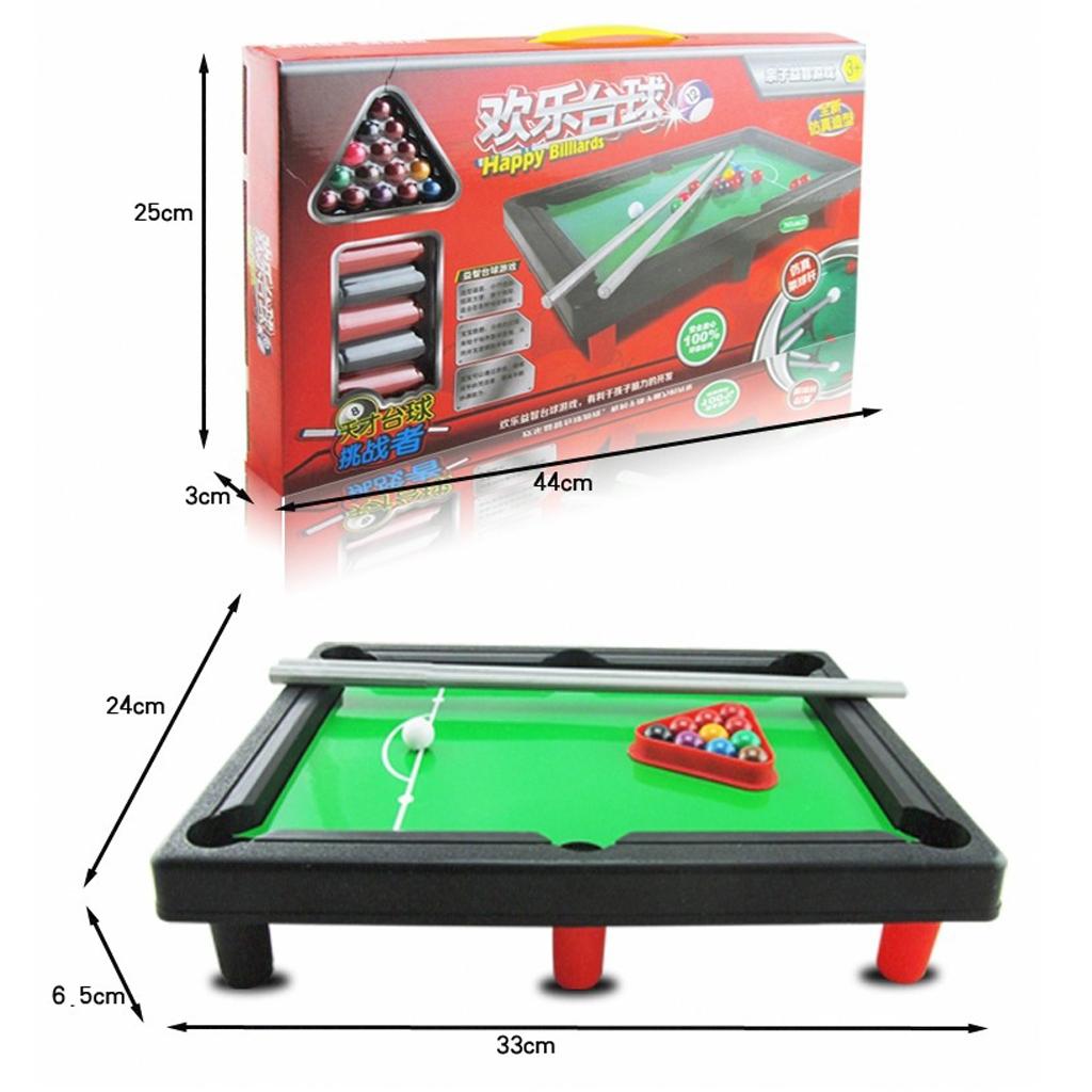 Portable Mini Billiard Ball Tabletop Pool Desktop Board Game Set Children Educational Toy Birthday Gift