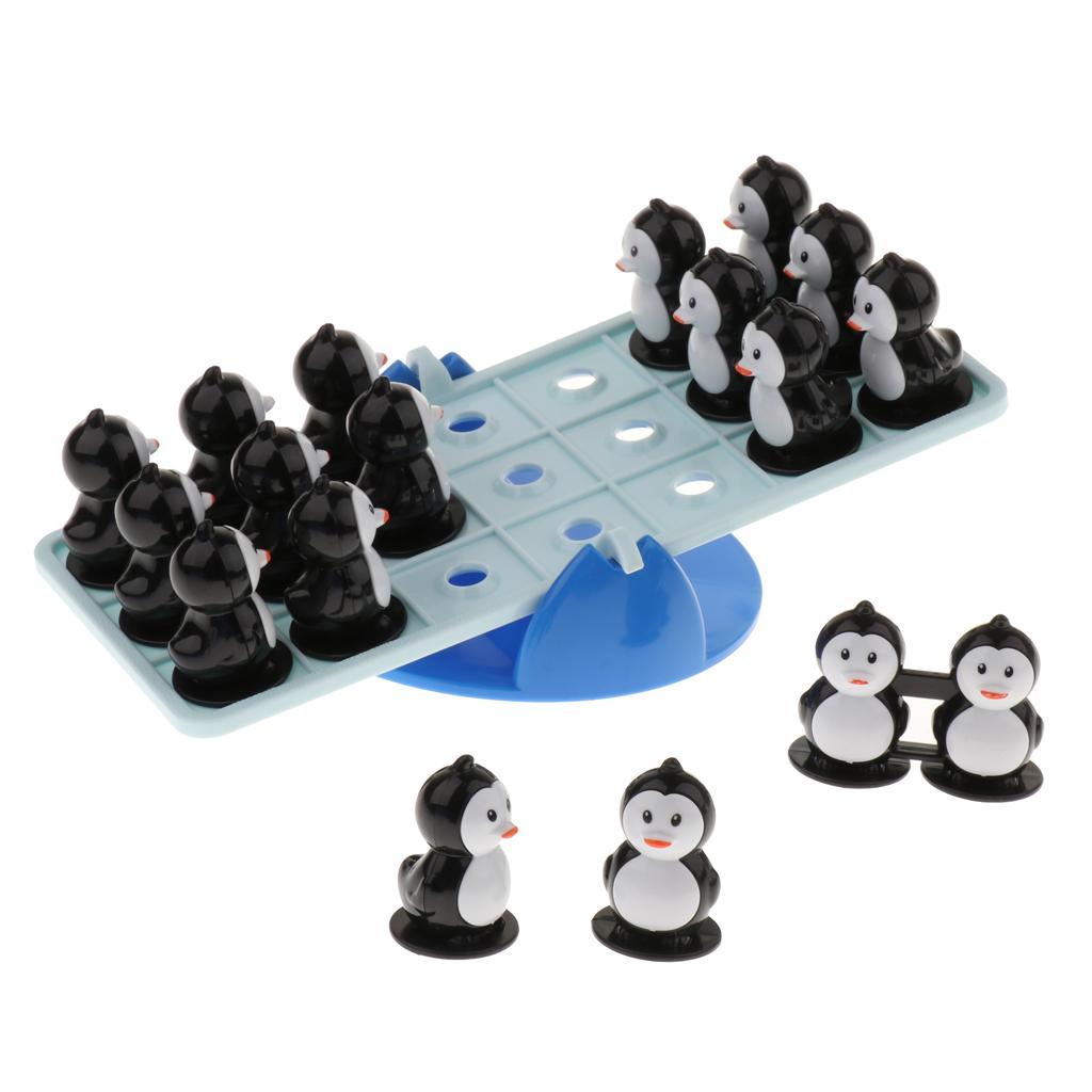 Kids Developmental Intelligence Board Game Penguin Teeterboard Toy Educational Playset Birthday Gift