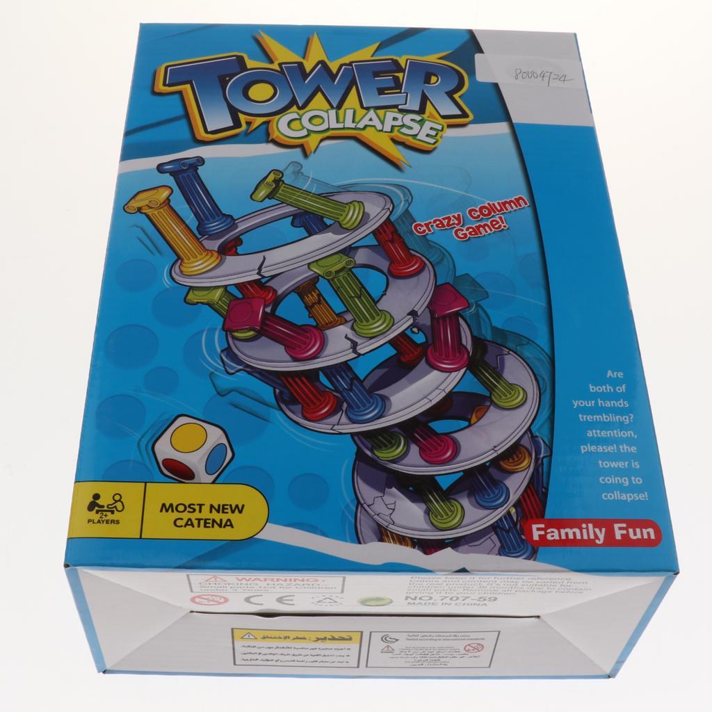 Children Educational Dice Board Balance Game Tower Collapse Kids Party Play Fun Toy Gift