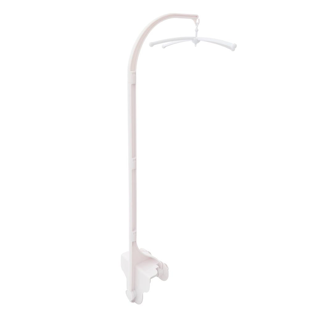 96cm White Crib Music Box Holder Baby Bed Bell Arm Bracket