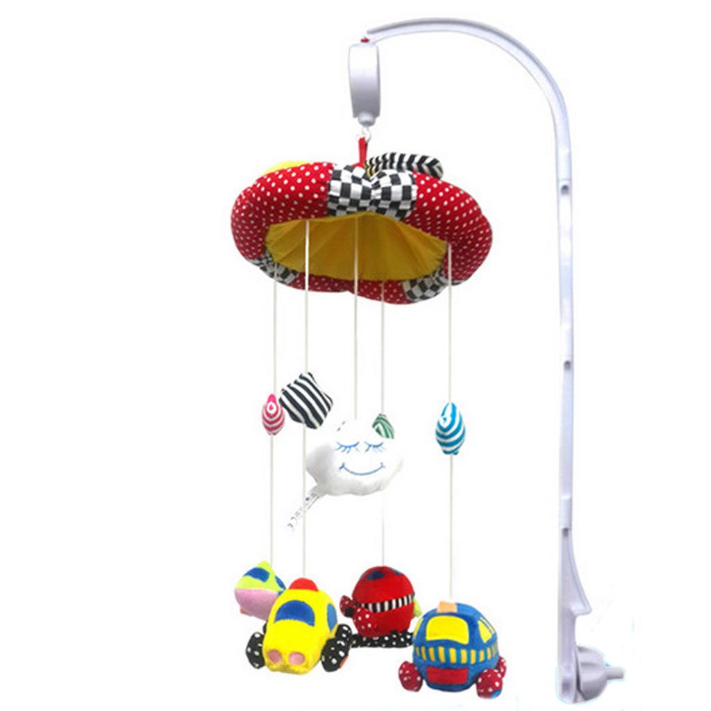 96cm White Crib Music Box Holder Baby Bed Bell Arm Bracket