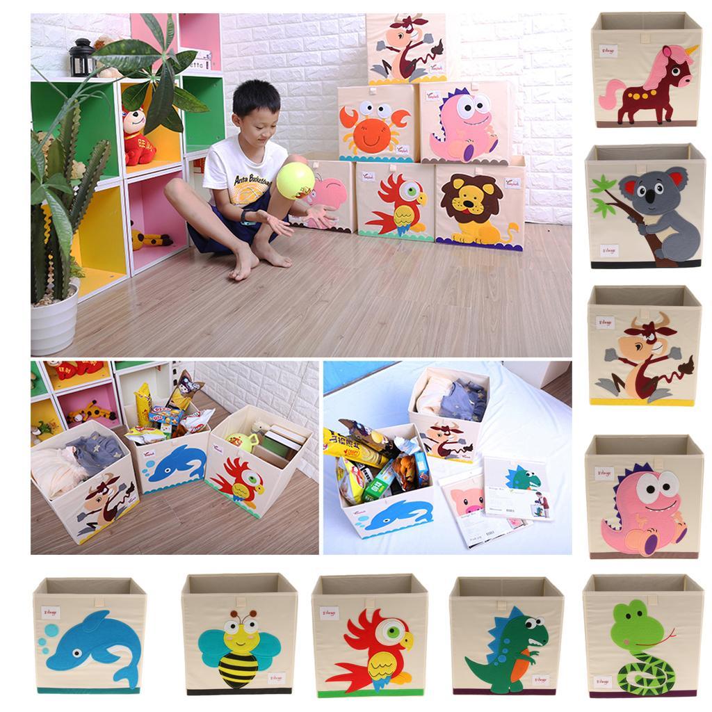 Folding Storage Box Basket Kids Clothes Toy Book Organizer Bee