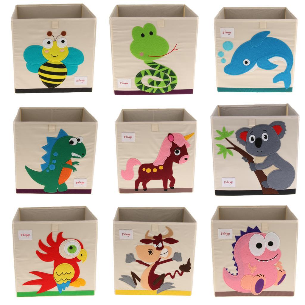 Folding Storage Box Basket Kids Clothes Toy Book Organizer Bee