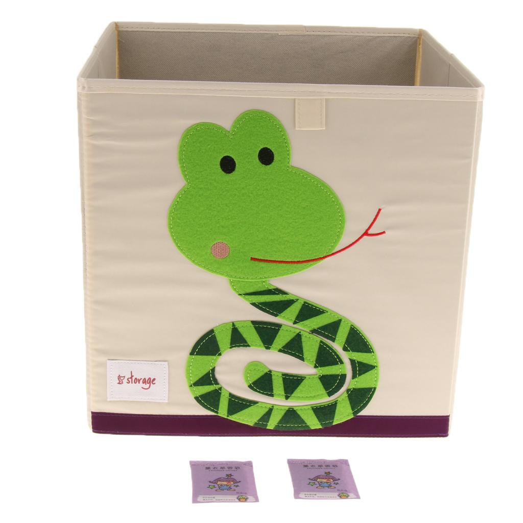 Folding Storage Box Basket Kids Clothes Toy Book Organizer Snake