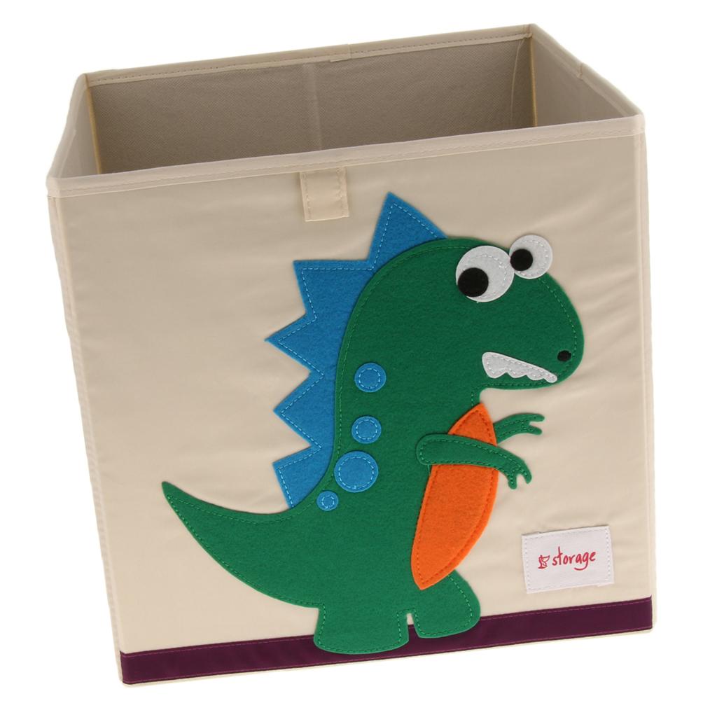 Folding Storage Box Basket Kids Clothes Toy Book Organizer Dinosaur