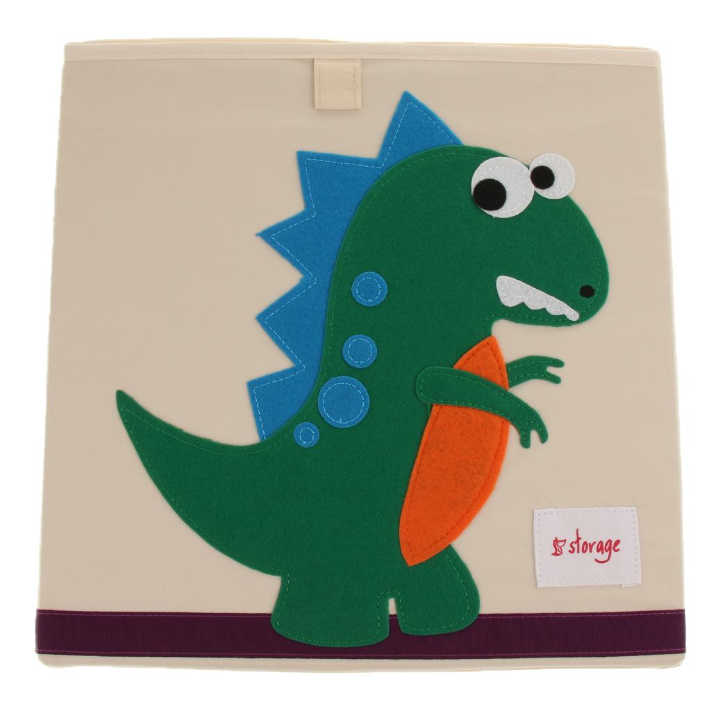 Folding Storage Box Basket Kids Clothes Toy Book Organizer Dinosaur