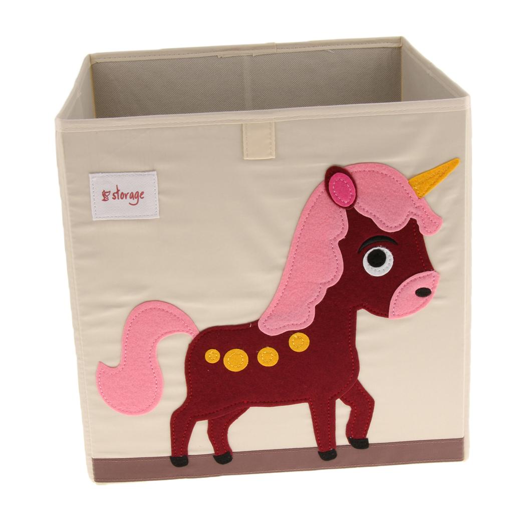 Folding Storage Box Basket Kids Clothes Toy Book Organizer Fish