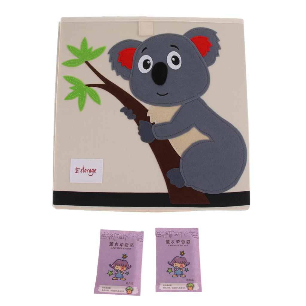 Folding Storage Box Basket Kids Clothes Toy Book Organizer Koala