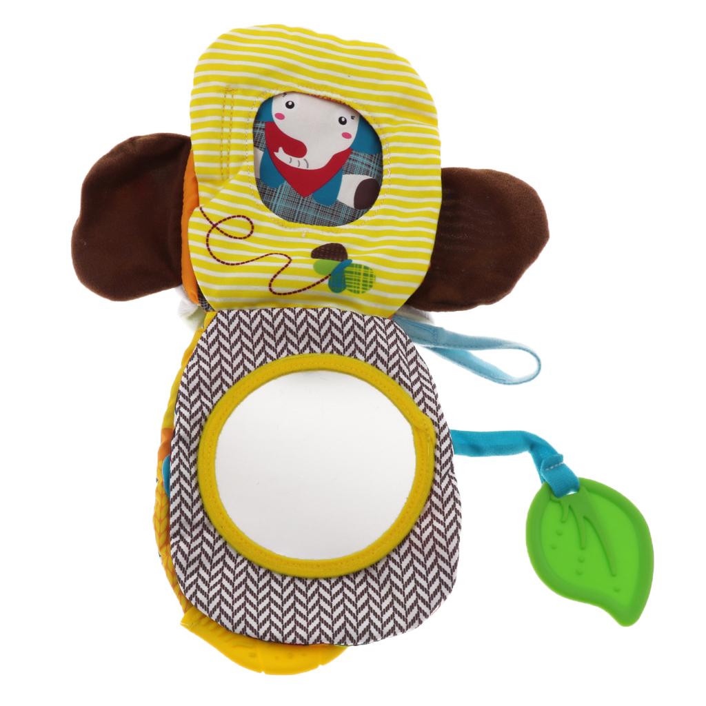 Baby Soft Book Crinkle Cloth Book with Teether Early Learning Toy Elephant