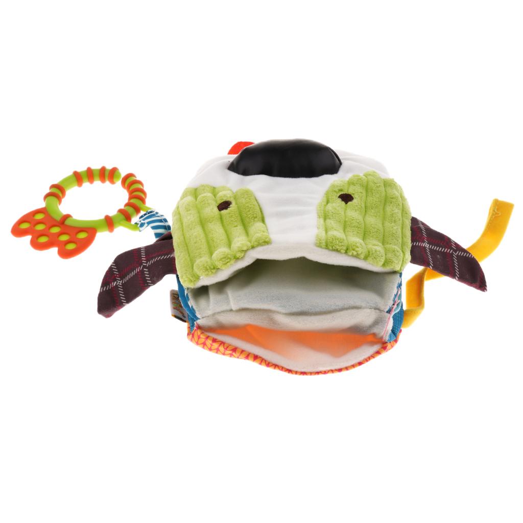 Baby Soft Book Crinkle Cloth Book with Teether Early Learning Toy Dog
