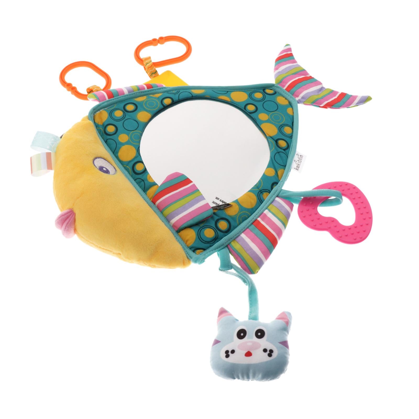 Soft Fish Framed Baby Car Mirror, Kids Car Seat Mirror Rear Facing Mirrors Baby Car Safty Mirror Clear View Baby