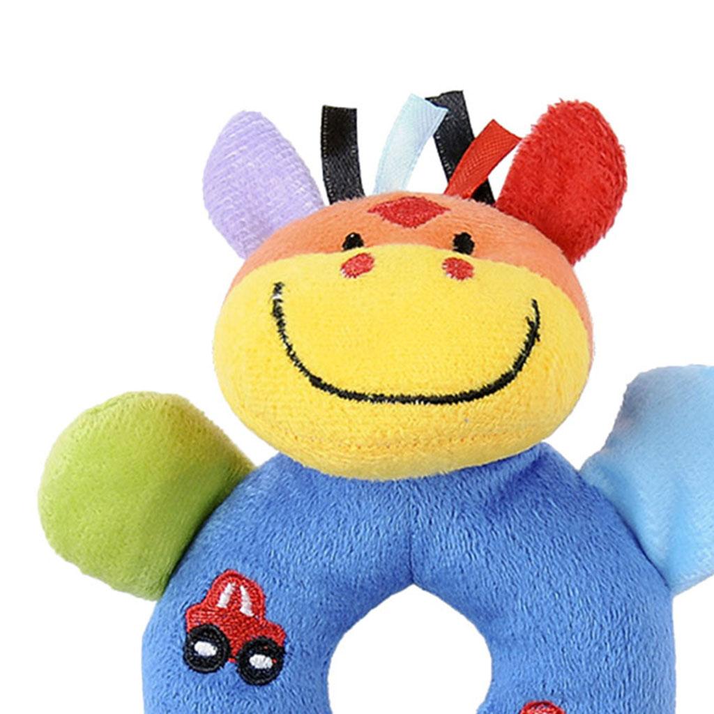 Soft Animal Plush Doll Rattle Infant Kids Educational Toys Deer