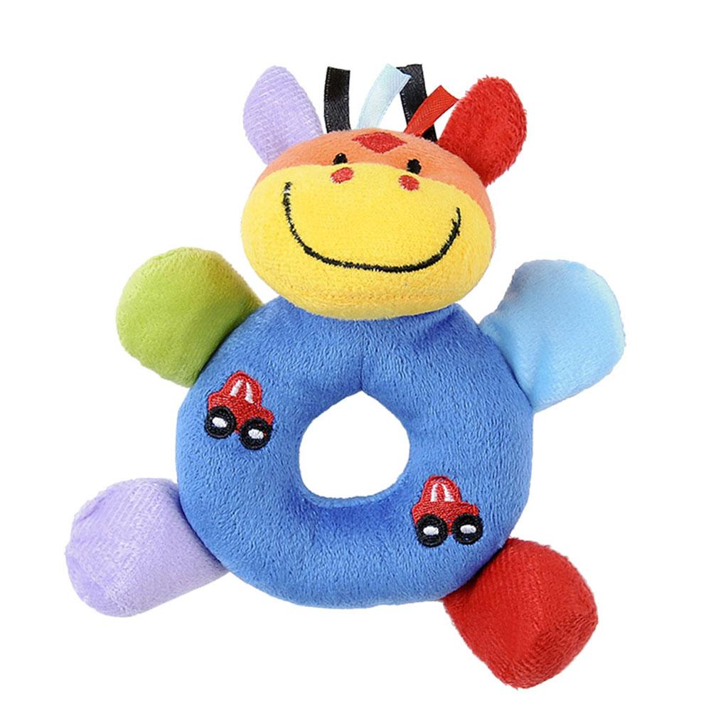Soft Animal Plush Doll Rattle Infant Kids Educational Toys Deer