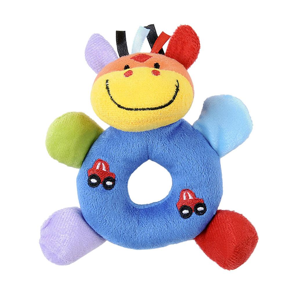 Soft Animal Plush Doll Rattle Infant Kids Educational Toys Deer