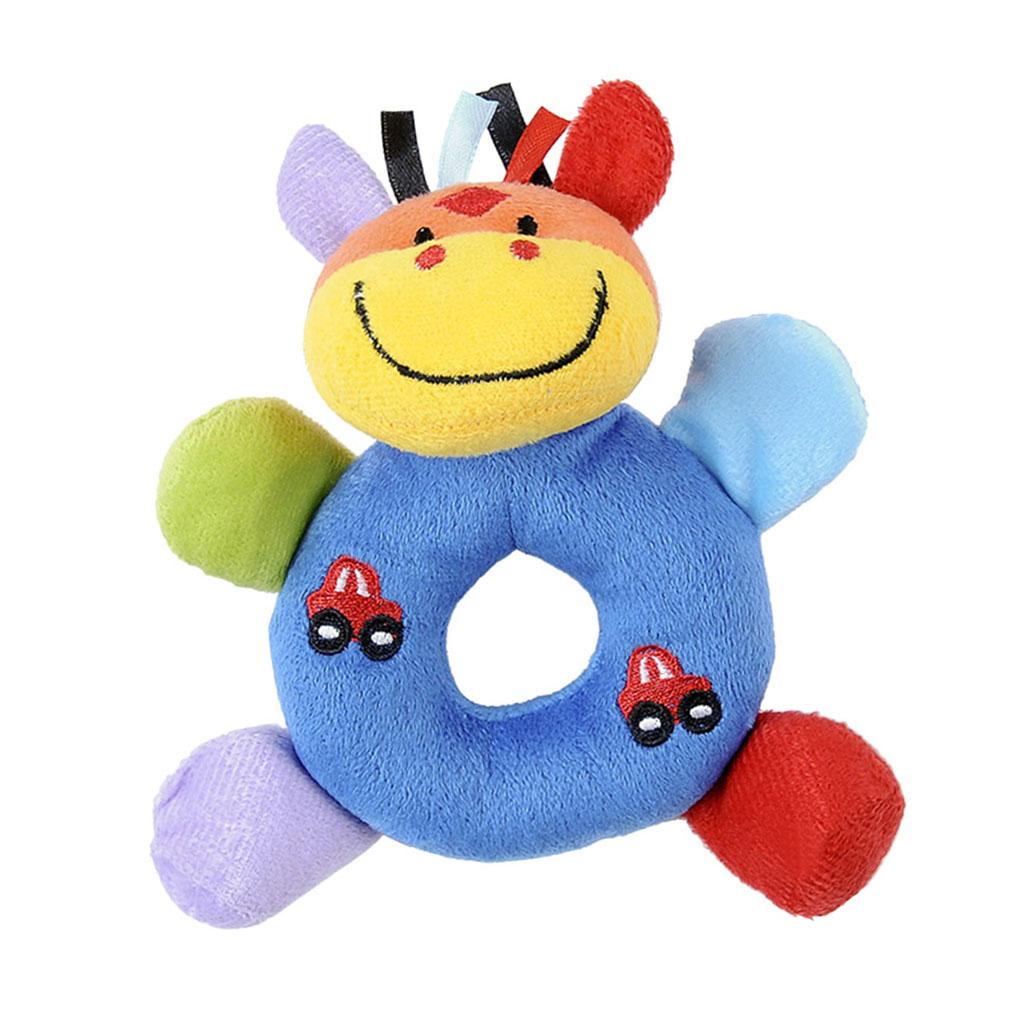 Soft Animal Plush Doll Rattle Infant Kids Educational Toys Deer