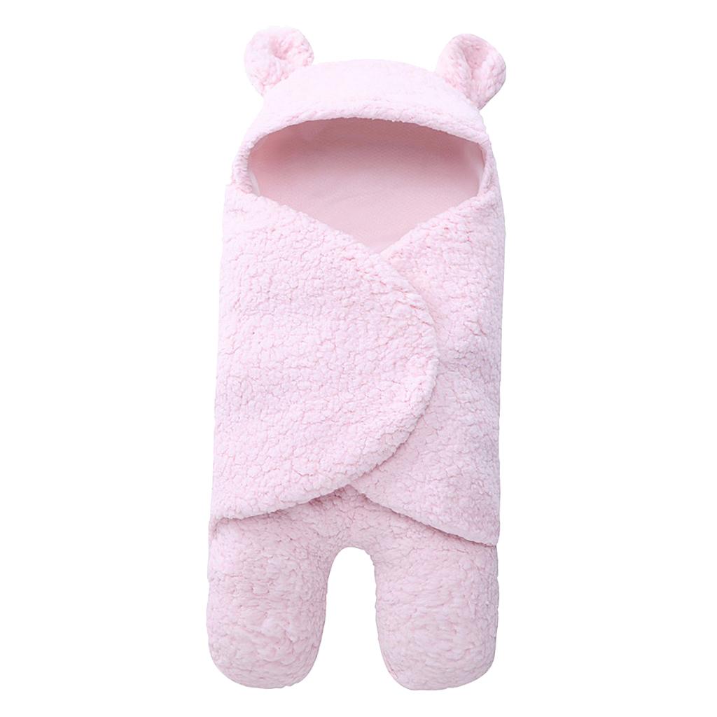 Infant Swaddle Wrap Baby Bedding Blanket Sleeping Bag Pink for 0-3 months
