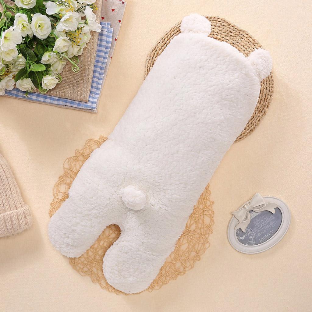 Infant Swaddle Wrap Baby Bedding Blanket Sleeping Bag White for 3-6 months