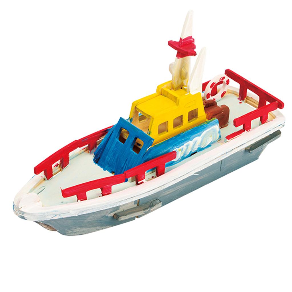 Children's Handmade DIY 3D Wooden Jigsaw Puzzle Educational Toy Lifeboat