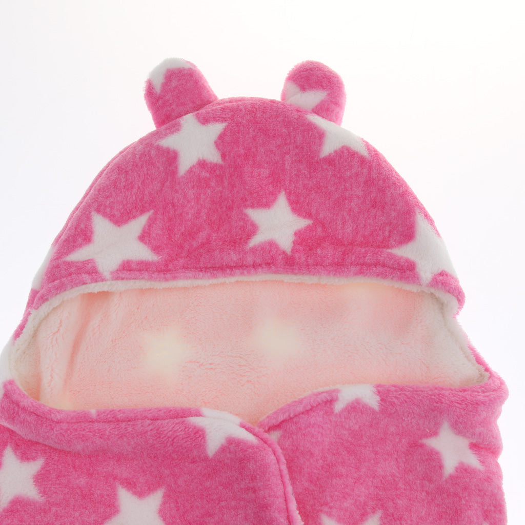 Infant Swaddle Wrap Baby Bedding Blanket Wearable Sleeping Bag Pink