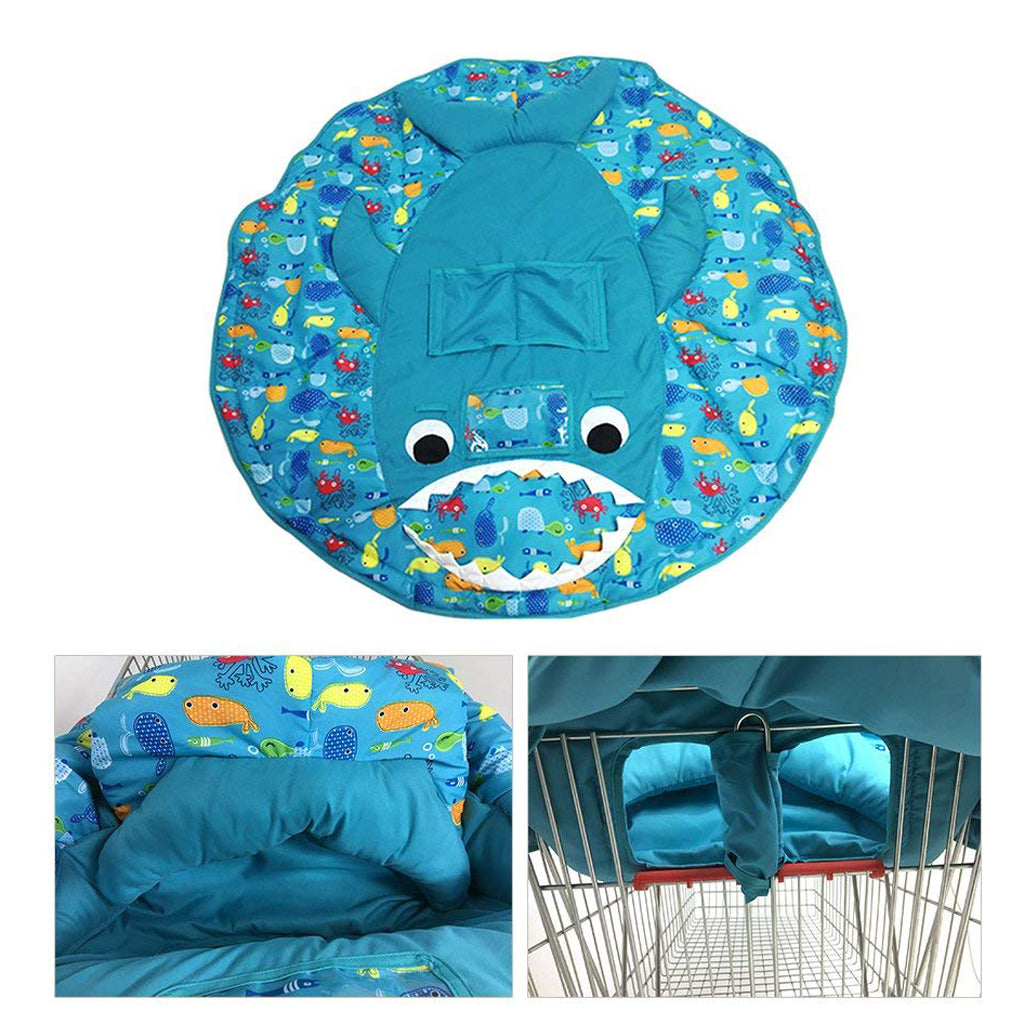 Shopping Cart Cover ,High Chair for Baby Covers ,Safety Cushion ,Shark Play Pad