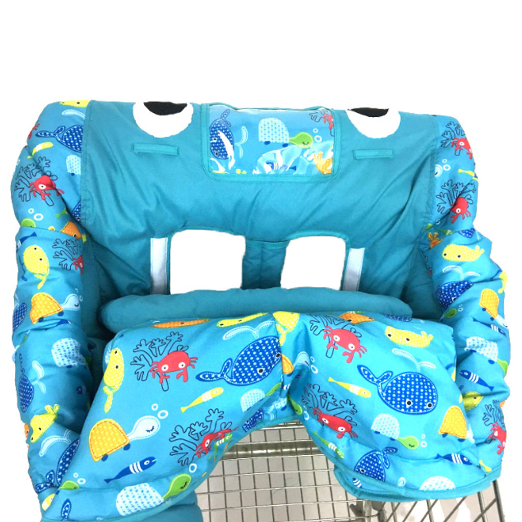 Shopping Cart Cover ,High Chair for Baby Covers ,Safety Cushion ,Shark Play Pad