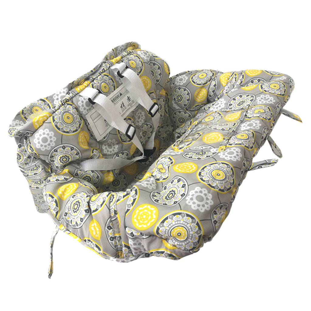 Baby Shopping Cart Seat Pad Child High Chair Cover Protector Yellow Flower