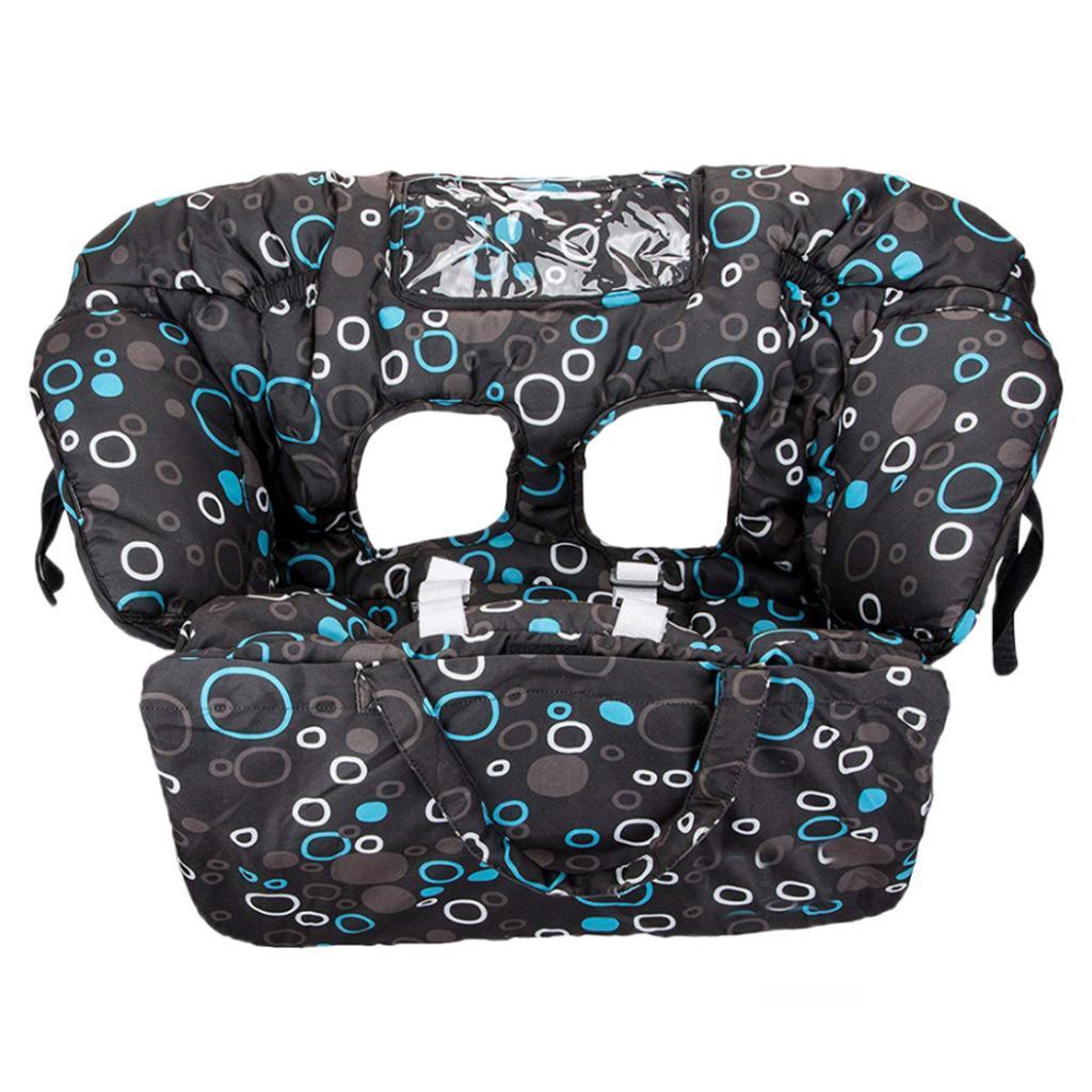 Baby Shopping Cart Seat Pad Child High Chair Cover Protector Black