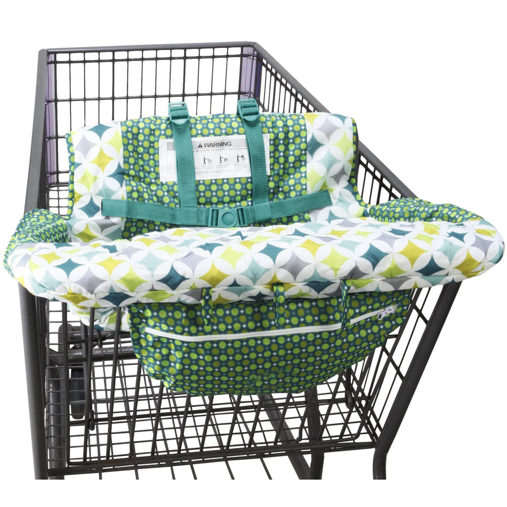 Baby Shopping Cart Seat Pad Child High Chair Cover Protector Green