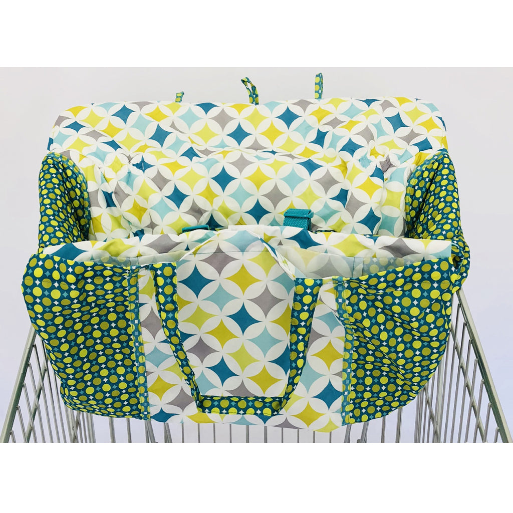 Baby Shopping Cart Seat Pad Child High Chair Cover Protector Green