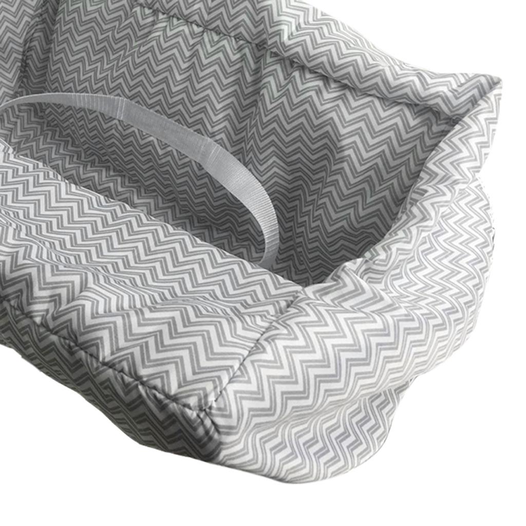 Baby Kids Shopping Cart Seat Cushion Dining Chair Cover Gray wave