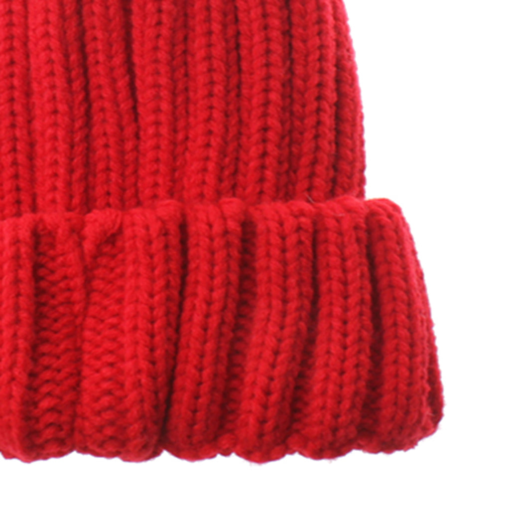 Cute Newborn Baby Girls Boys Winter Knitted Hats Warm Caps Beanies Red