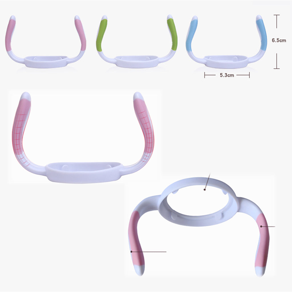 Baby Drinking Training Handles Bottle Toddler Water Milk Feeding Hold Pink