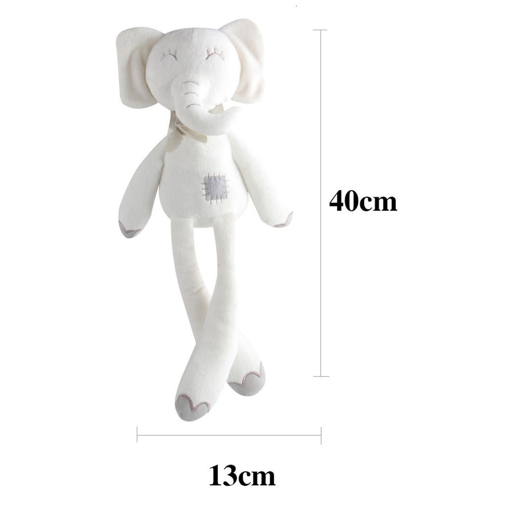 Soft Kids Baby Plush Toys Animal Elephant Doll Comforter Gifts White