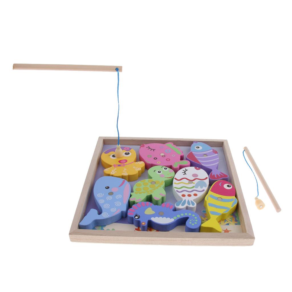 Children's Wooden Puzzle Early Education Toys Marine Fishing Toys Style -2