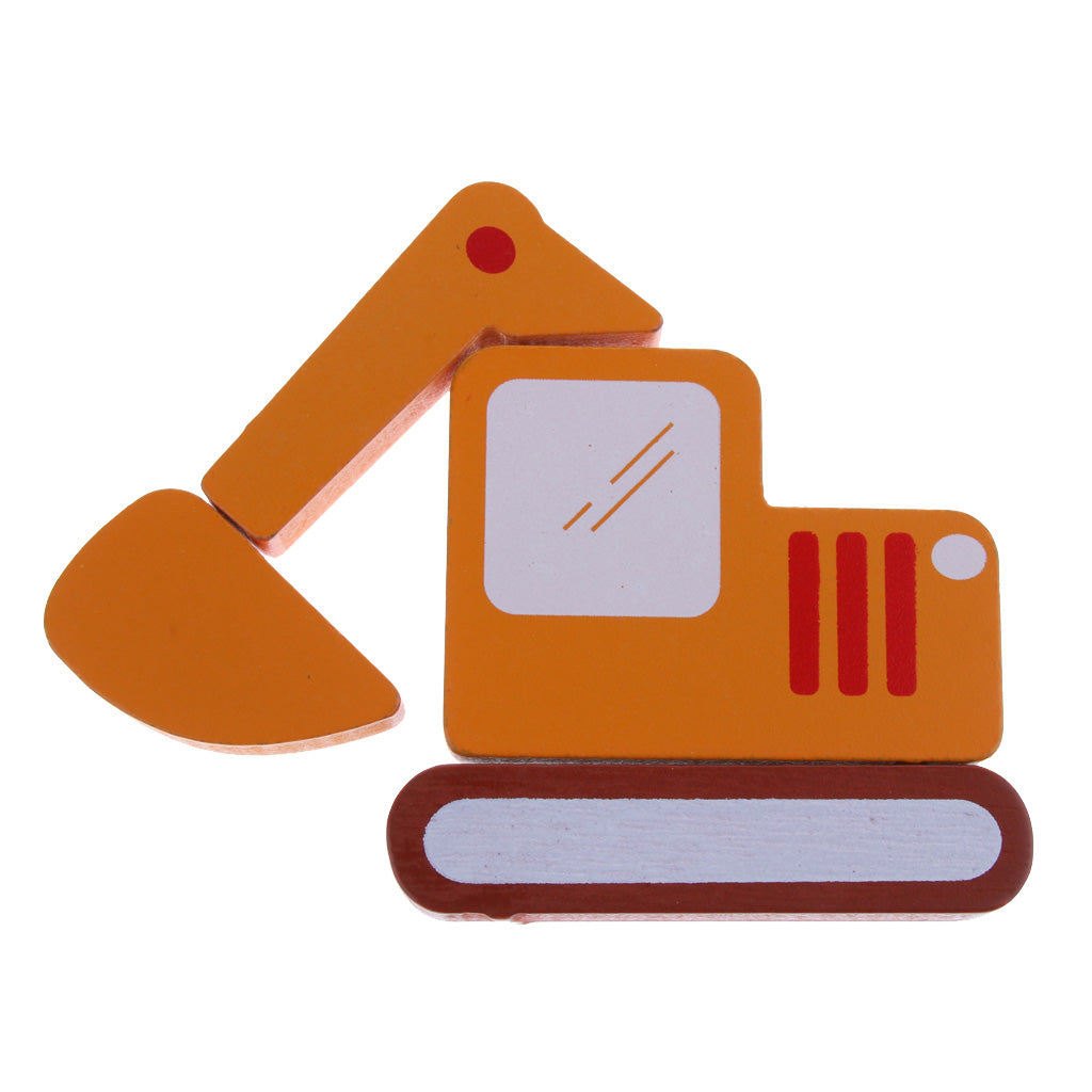 3D Animal Puzzle Children Wooden Jigsaw Puzzle Toy Construction vehicle