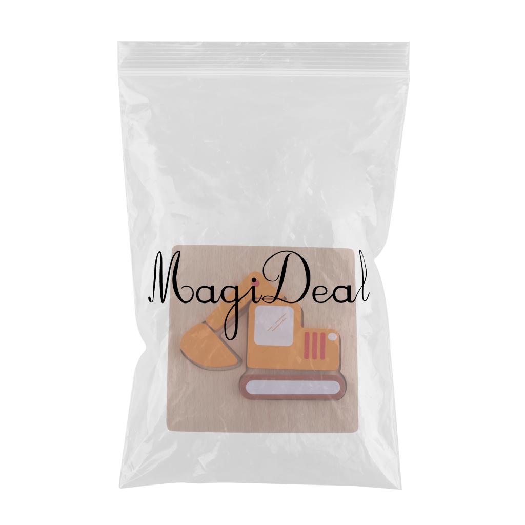 3D Animal Puzzle Children Wooden Jigsaw Puzzle Toy Construction vehicle