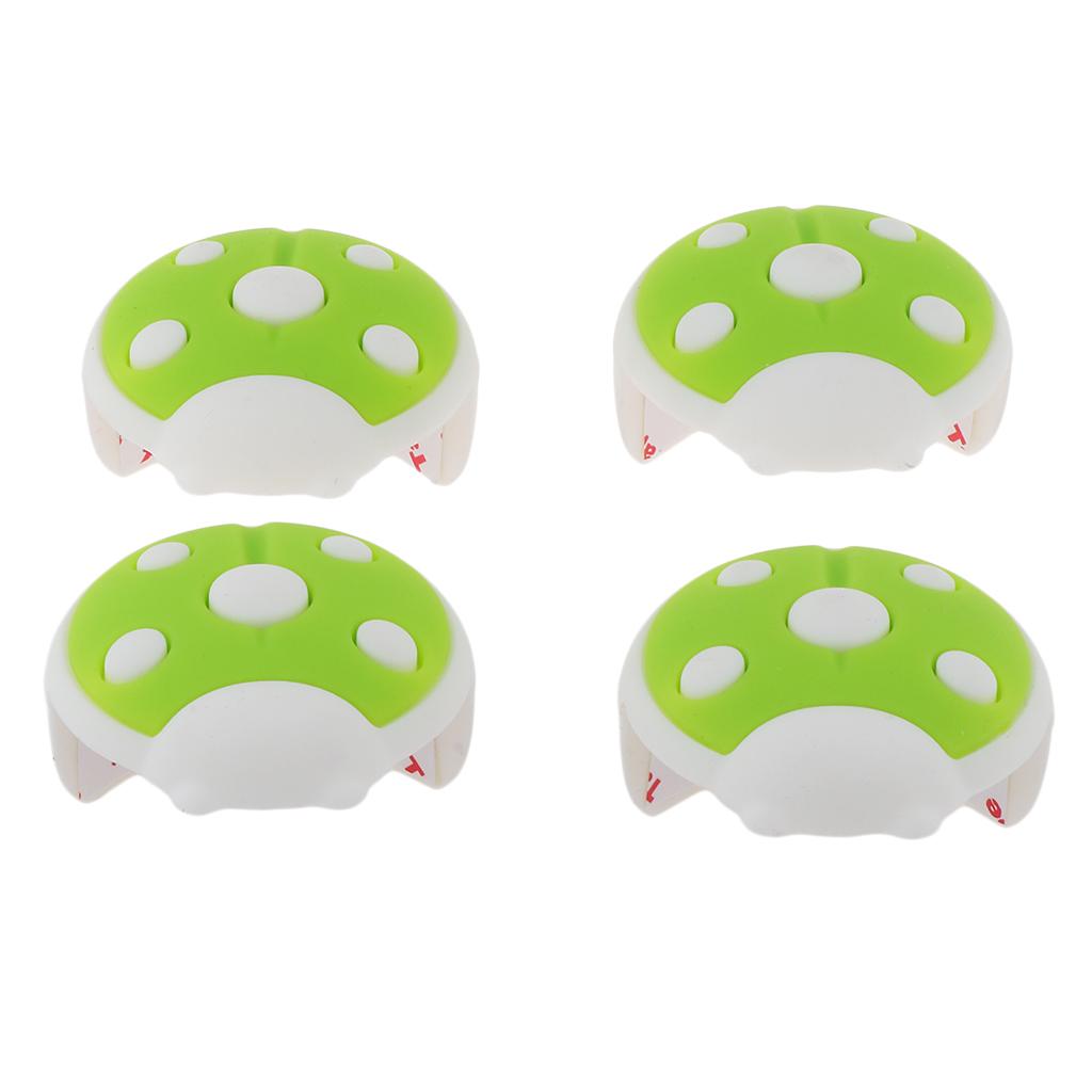 4Pcs Cartoon Corner Protector Edge Corners Guard for Baby Safety Green