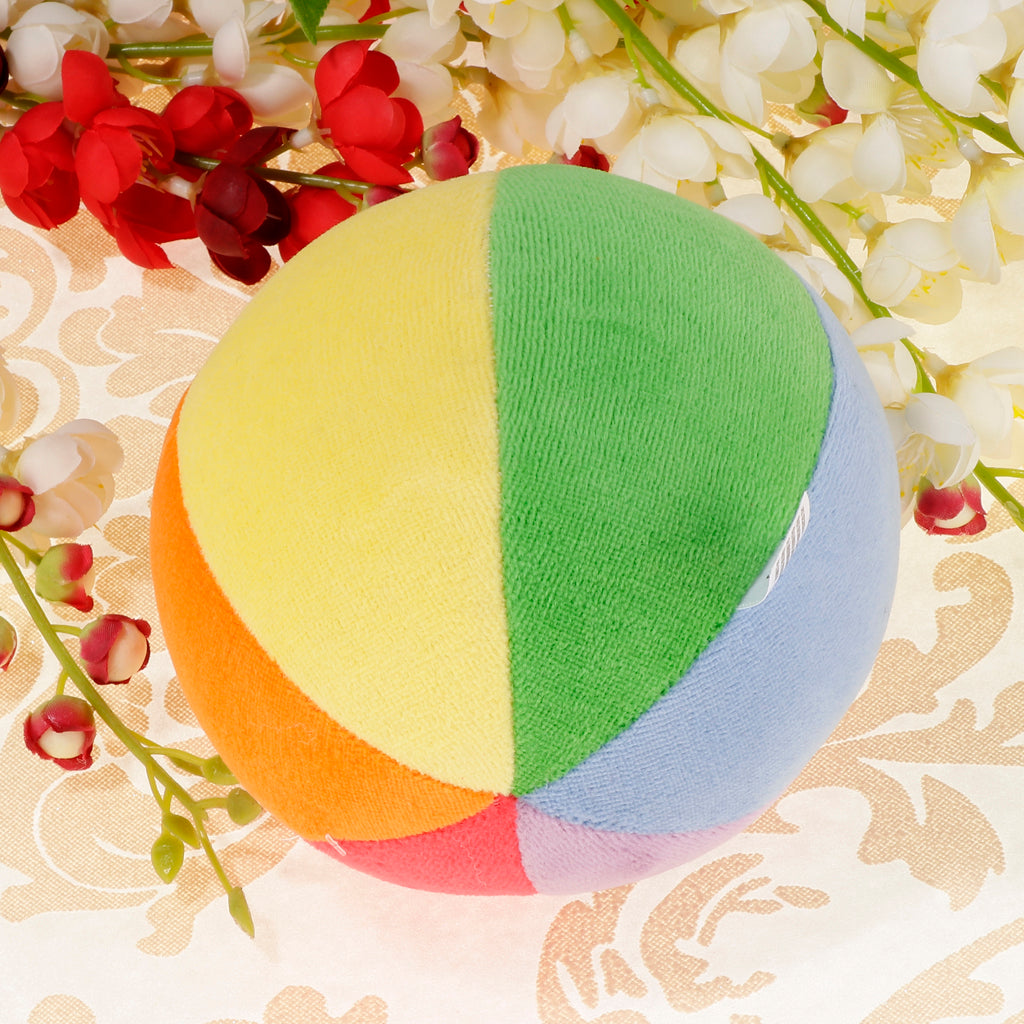 Baby Early Learning 6-color Plush Ball Play Activity Cognitive Toy 20cm