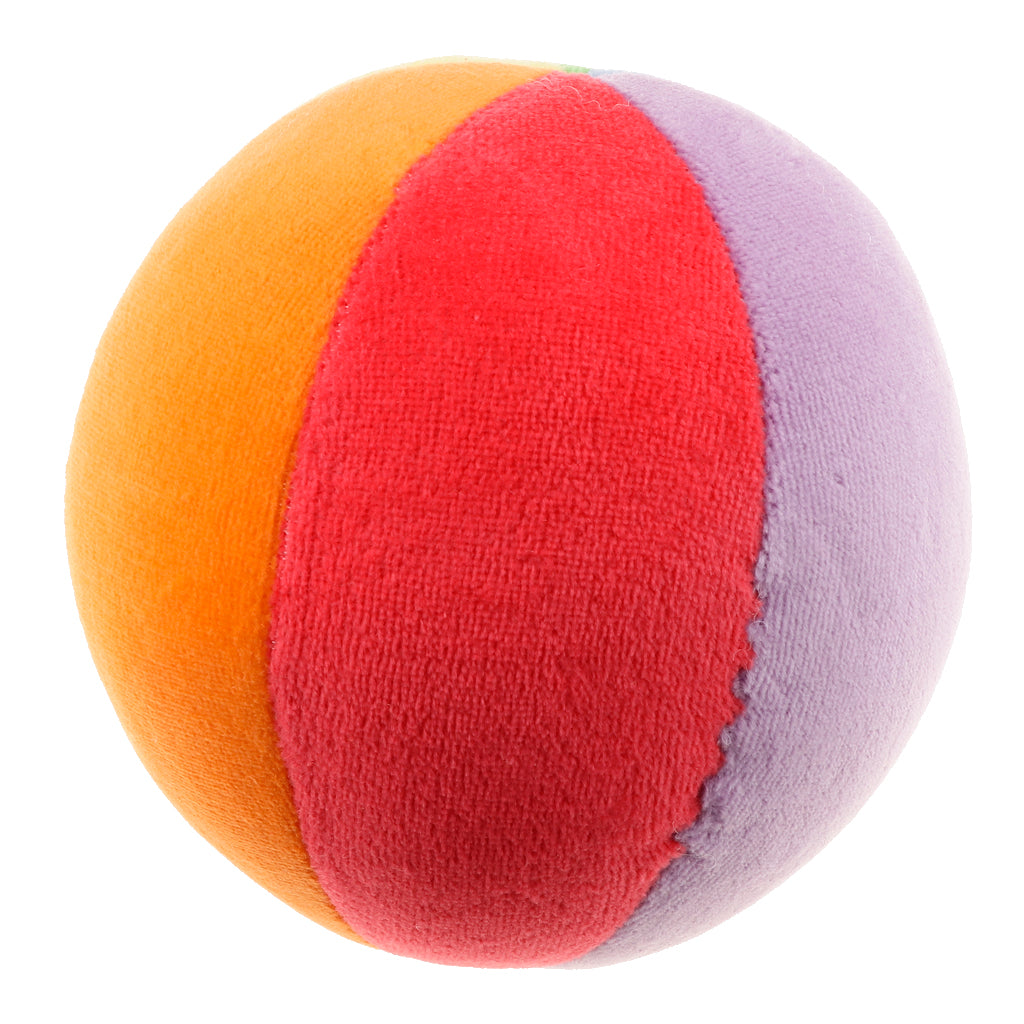Baby Early Learning 6-color Plush Ball Play Activity Cognitive Toy 20cm