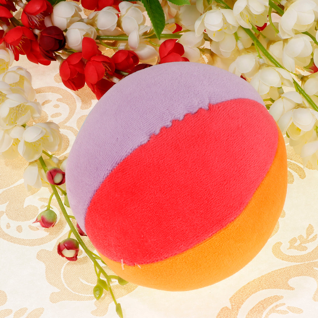 Baby Early Learning 6-color Plush Ball Play Activity Cognitive Toy 20cm