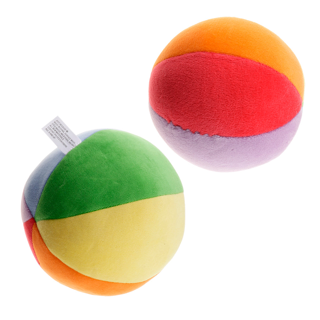 Baby Early Learning 6-color Plush Ball Play Activity Cognitive Toy 20cm
