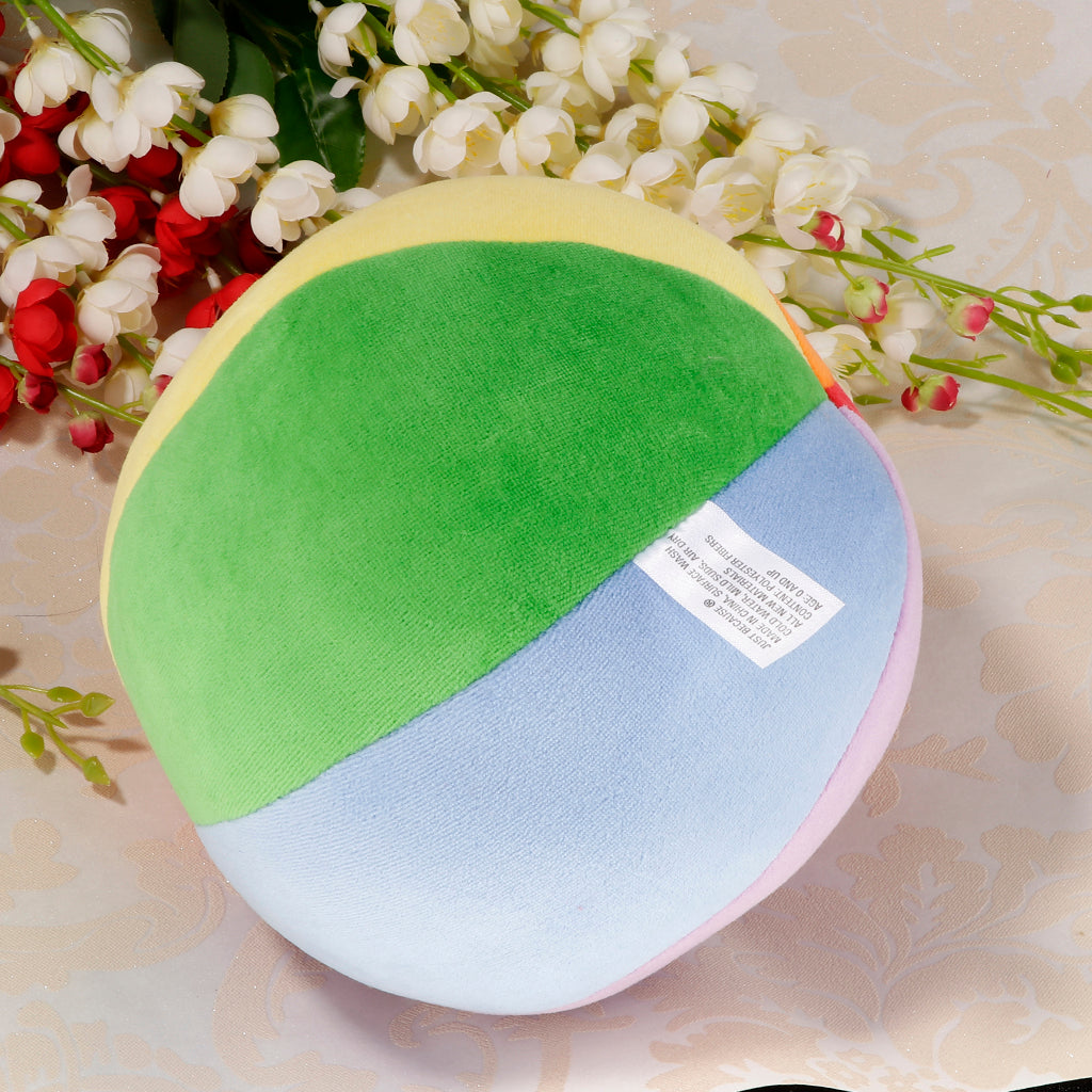 Baby Early Learning 6-color Plush Ball Play Activity Cognitive Toy 13cm