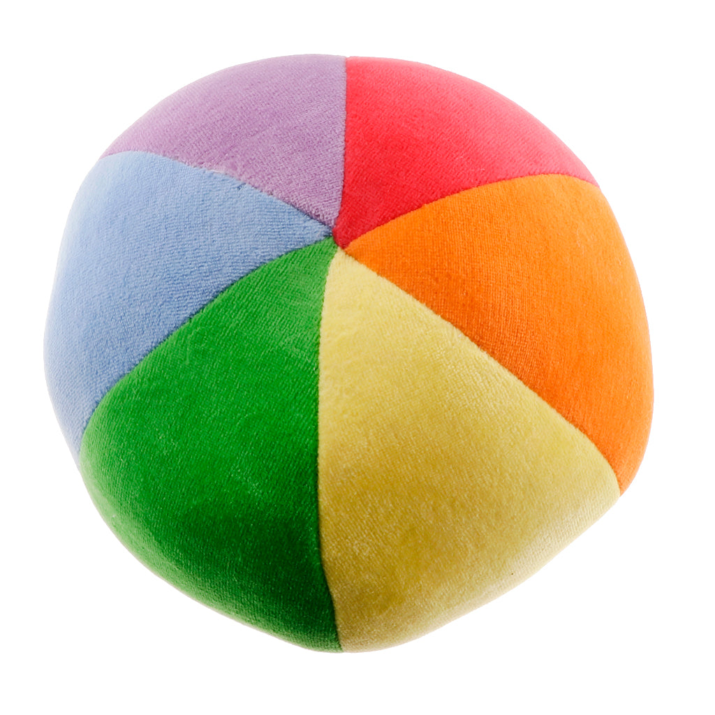 Baby Early Learning 6-color Plush Ball Play Activity Cognitive Toy 13cm